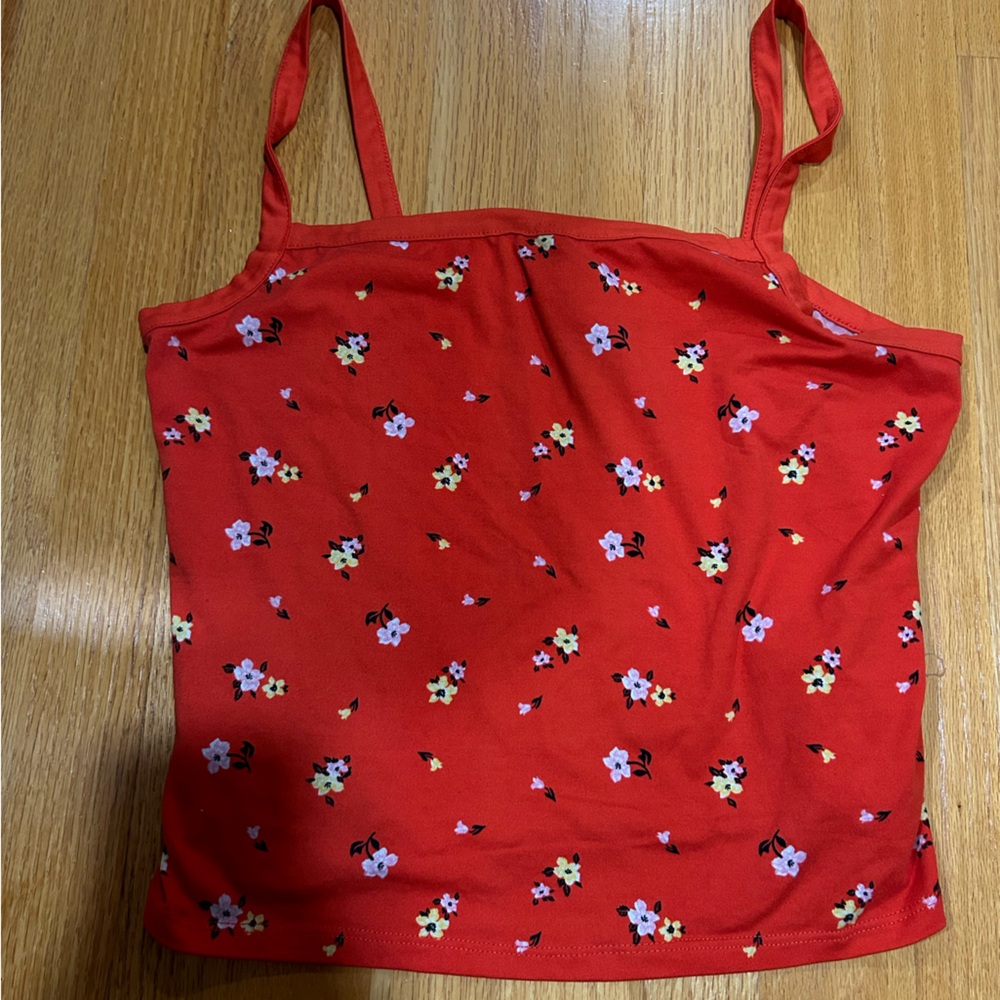 Floral Red Women's Top